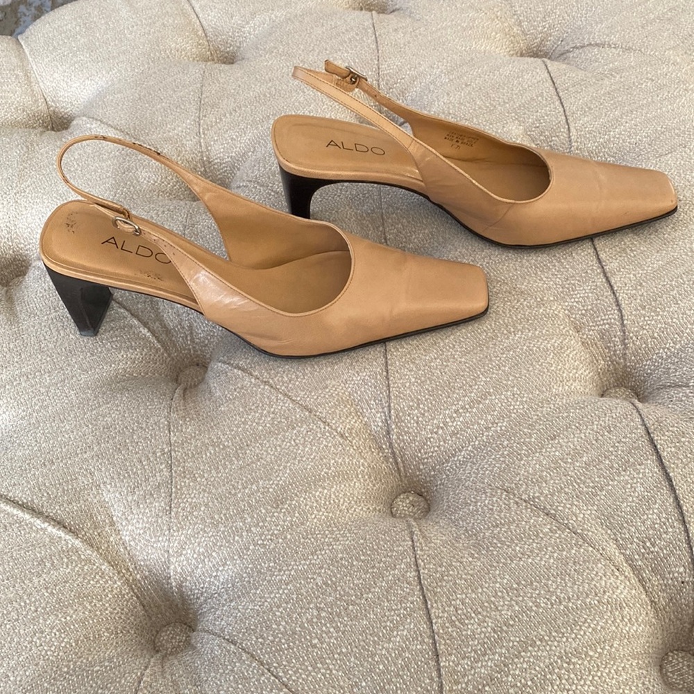 ALDO nude coloured 3” heel.